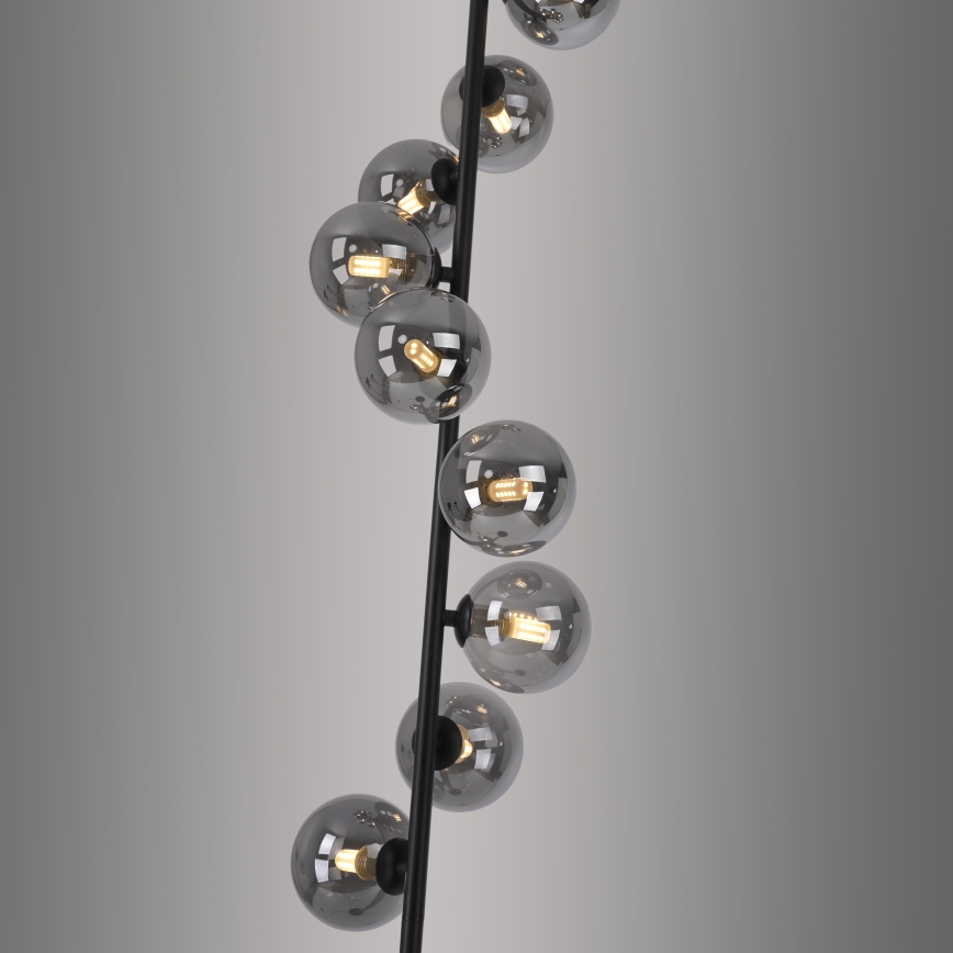 Schöner Wohnen 14506-18 - Lampadar LED DUBAI 9xG9/3W/230V negru/fumuriu
