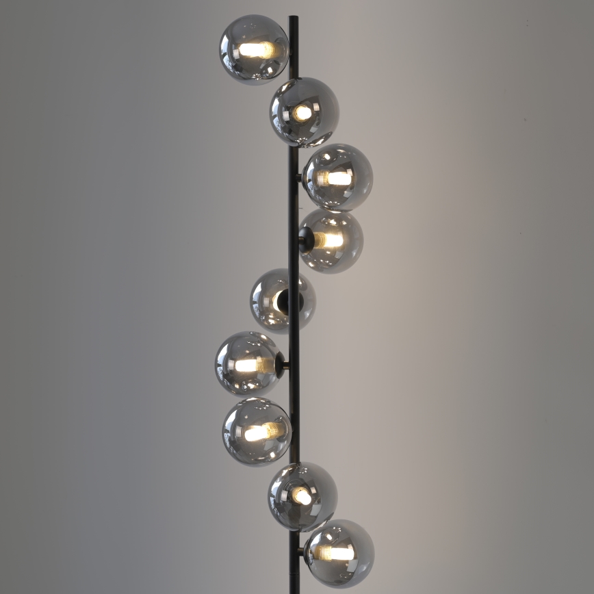 Schöner Wohnen 14506-18 - Lampadar LED DUBAI 9xG9/3W/230V negru/fumuriu