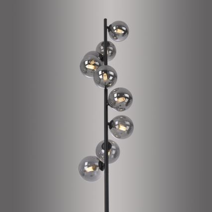 Schöner Wohnen 14506-18 - Lampadar LED DUBAI 9xG9/3W/230V negru/fumuriu