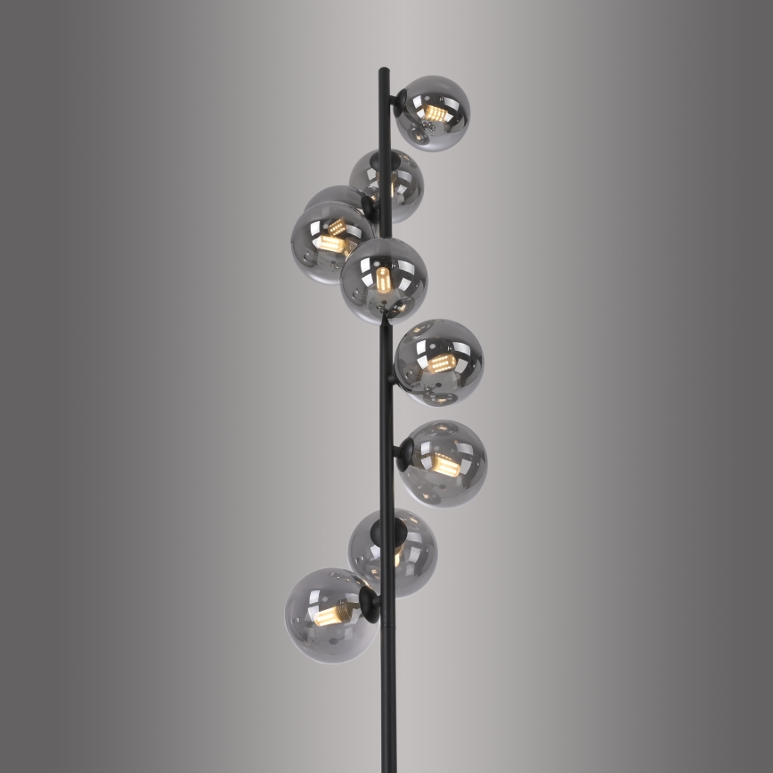 Schöner Wohnen 14506-18 - Lampadar LED DUBAI 9xG9/3W/230V negru/fumuriu