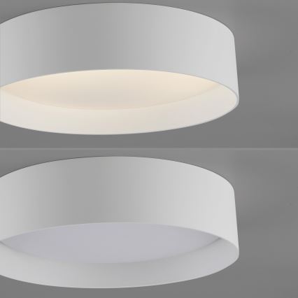 Schöner Wohnen 14593-16 - Plafonier LED dimabil TAVOLI, 10 W, 230 V, 2700–6500 K, Ø 28,5 cm, alb + telecomandă