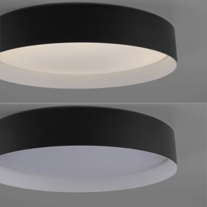 Schöner Wohnen 14594-18 - Plafonieră LED dimabilă TAVOLI LED/20W/230V 2700-6500K Ø 39 cm, neagră + telecomandă