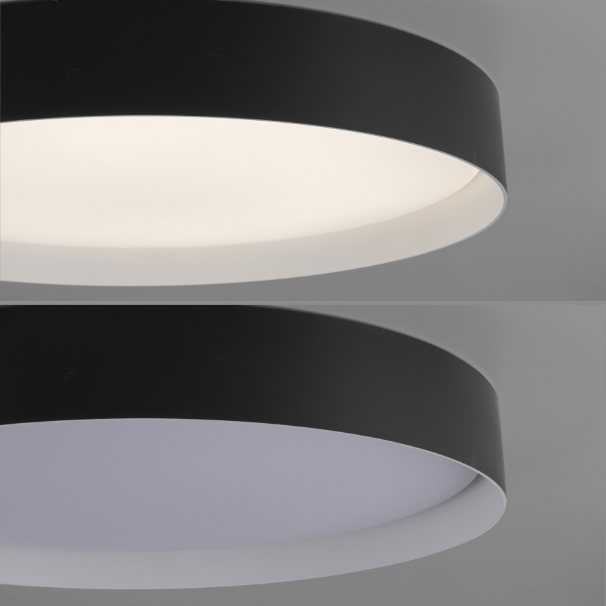 Schöner Wohnen 14595-18 - Plafonieră LED dimabilă TAVOLI LED/34W/230V 2700-6500K Ø 49 cm, neagră + telecomandă