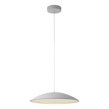 Schöner Wohnen 14607-16 - LENTE - lampă suspendată LED reglabilă pe cablu, 23W/230V, Ø 50 cm, albă
