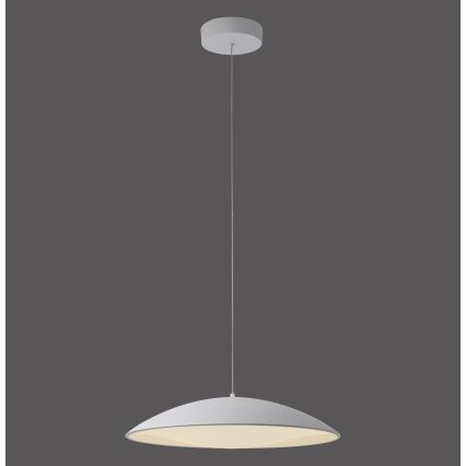 Schöner Wohnen 14607-16 - LENTE - lampă suspendată LED reglabilă pe cablu, 23W/230V, Ø 50 cm, albă