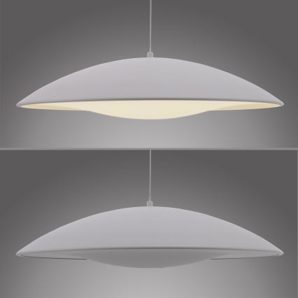 Schöner Wohnen 14607-16 - LENTE - lampă suspendată LED reglabilă pe cablu, 23W/230V, Ø 50 cm, albă