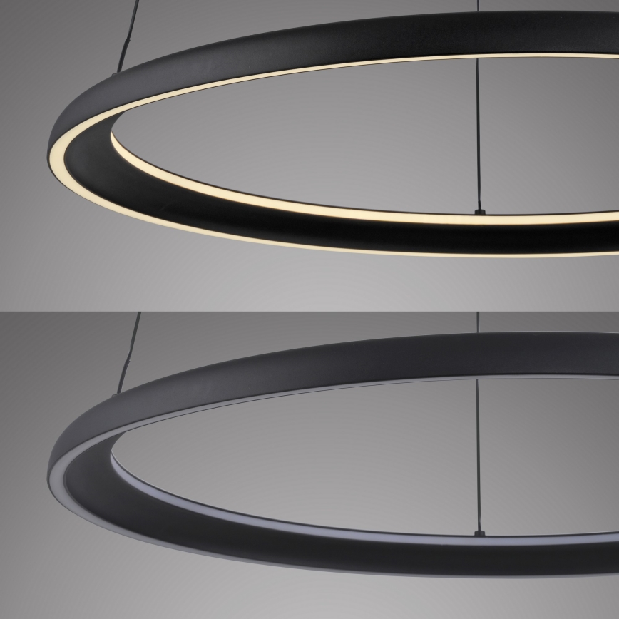 Schöner Wohnen 15570-18 - Lustră suspendată LED reglabilă pe cablu QUILLO LED/36W/230V, Ø 60 cm, neagră