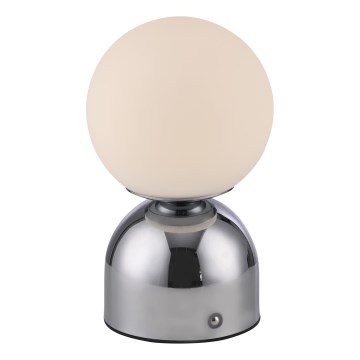 Schöner Wohnen 19218-17 - Lampă de birou LED RUDI, tactilă, cu reglare a luminozității, reîncărcabilă LED/1,2W/5V 3000-6000K 1200 mAh crom lucios