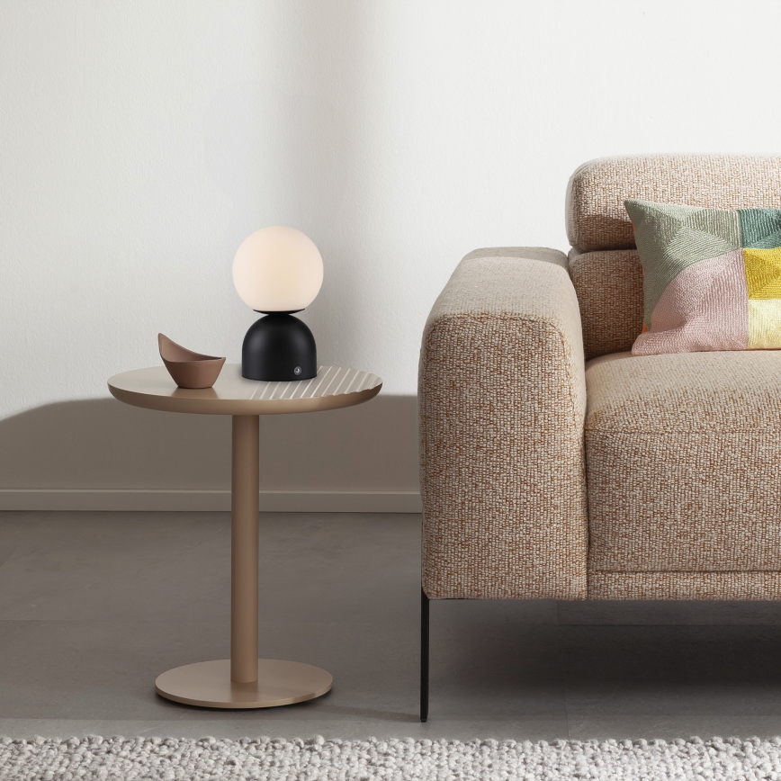 Schöner Wohnen 19218-18 - Lampă de birou LED RUDI, tactilă, cu reglare a intensității, reîncărcabilă LED/1,2W/5V 3000-6000K 1200 mAh neagră