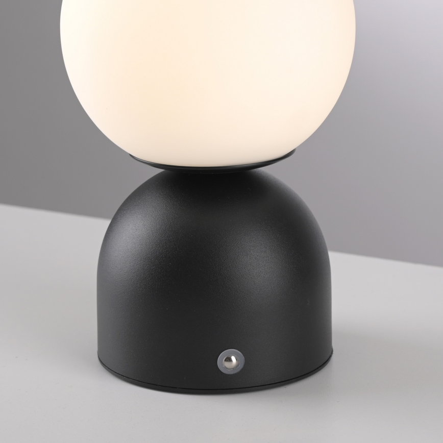 Schöner Wohnen 19218-18 - Lampă de birou LED RUDI, tactilă, cu reglare a intensității, reîncărcabilă LED/1,2W/5V 3000-6000K 1200 mAh neagră