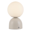 Schöner Wohnen 19218-39 - Lampă de masă LED RUDI, tactilă, reglabilă și încărcabilă, LED/1,2W/5V 3000-6000K 1200 mAh gri