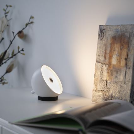 Schöner Wohnen 19244-16 - Lampă de masă LED reîncărcabilă, reglabilă, cu comandă tactilă BELLIS LED/2,5W/5V 2600 mAh IP54 albă