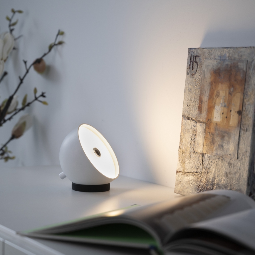 Schöner Wohnen 19244-16 - Lampă de masă LED reîncărcabilă, reglabilă, cu comandă tactilă BELLIS LED/2,5W/5V 2600 mAh IP54 albă