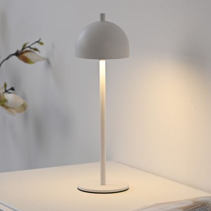 Schöner Wohnen 19244-16 - Lampă de masă LED reîncărcabilă, reglabilă, cu comandă tactilă BELLIS LED/2,5W/5V 2600 mAh IP54 albă