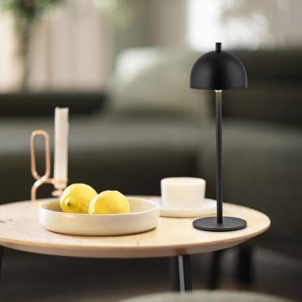 Schöner Wohnen 19244-18 - Lampă de masă LED reîncărcabilă pentru exterior BELLIS, dimabilă, cu control tactil, LED/2,5W/5V, 2600 mAh, IP54, negru
