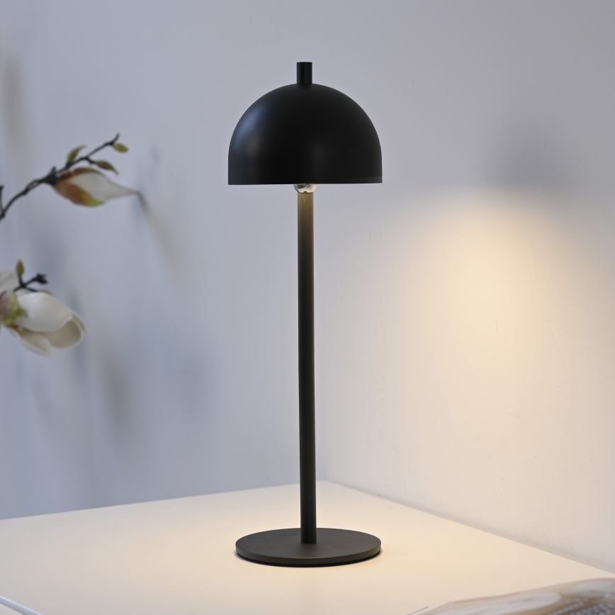 Schöner Wohnen 19244-18 - Lampă de masă LED reîncărcabilă pentru exterior BELLIS, dimabilă, cu control tactil, LED/2,5W/5V, 2600 mAh, IP54, negru
