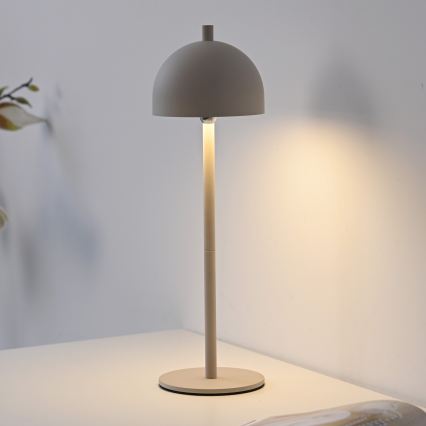 Schöner Wohnen BELLIS 19244-39 - Lampă de masă LED pentru exterior, reglabilă în intensitate, cu control tactil, reîncărcabilă, LED 2,5 W/5 V, 2600 mAh, IP54, gri