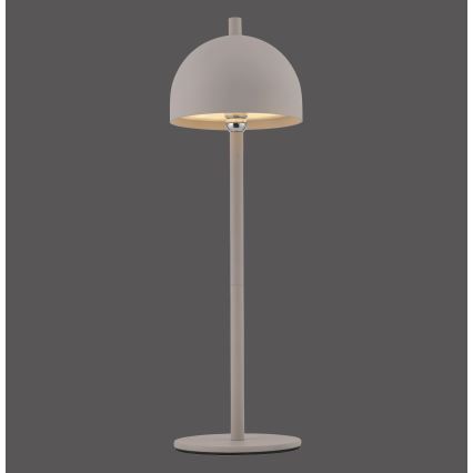 Schöner Wohnen BELLIS 19244-39 - Lampă de masă LED pentru exterior, reglabilă în intensitate, cu control tactil, reîncărcabilă, LED 2,5 W/5 V, 2600 mAh, IP54, gri