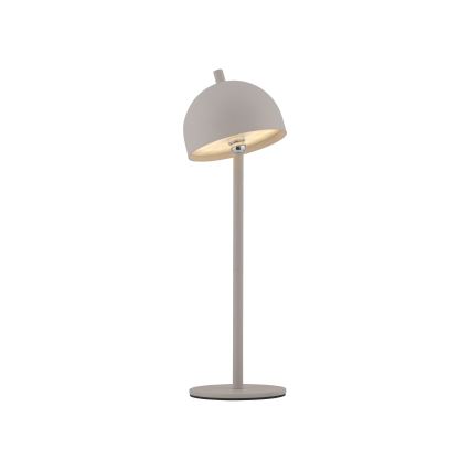 Schöner Wohnen BELLIS 19244-39 - Lampă de masă LED pentru exterior, reglabilă în intensitate, cu control tactil, reîncărcabilă, LED 2,5 W/5 V, 2600 mAh, IP54, gri