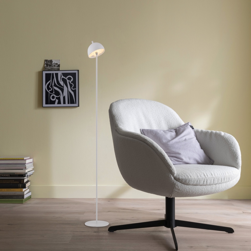 Schöner Wohnen 19245-16 - Lampă de podea LED reîncărcabilă pentru exterior BELLIS, tactilă și dimmabilă, LED 2,5 W/5 V, 2600 mAh, IP54, albă