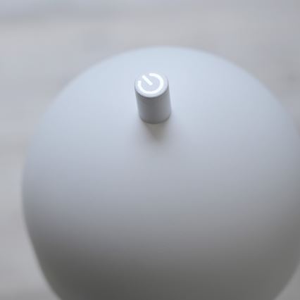 Schöner Wohnen 19245-16 - Lampă de podea LED reîncărcabilă pentru exterior BELLIS, tactilă și dimmabilă, LED 2,5 W/5 V, 2600 mAh, IP54, albă