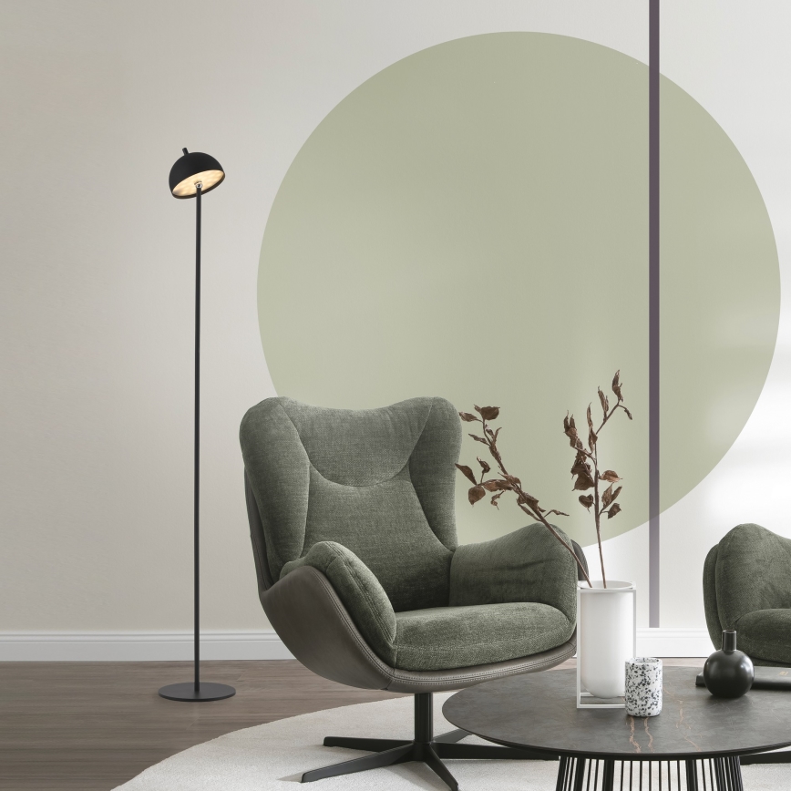 Schöner Wohnen 19245-18 - Lampă de podea LED reîncărcabilă, reglabilă, cu control tactil pentru exterior BELLIS, LED/2,5W/5V 2600 mAh IP54, negru