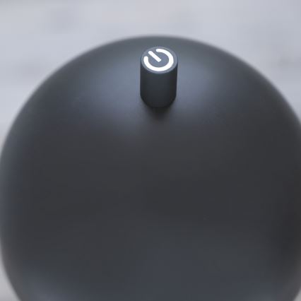 Schöner Wohnen 19245-18 - Lampă de podea LED reîncărcabilă, reglabilă, cu control tactil pentru exterior BELLIS, LED/2,5W/5V 2600 mAh IP54, negru