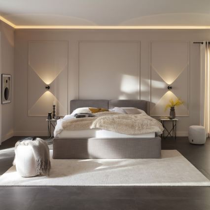 Schöner Wohnen 19331-18 - Aplică LED de perete CHIA 2xLED/2W/230V neagră