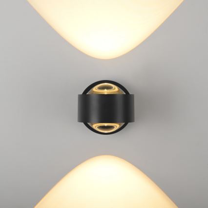 Schöner Wohnen 19331-18 - Aplică LED de perete CHIA 2xLED/2W/230V neagră