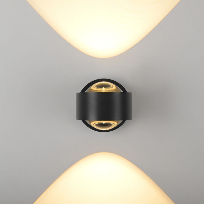 Schöner Wohnen 19331-18 - Aplică LED de perete CHIA 2xLED/2W/230V neagră