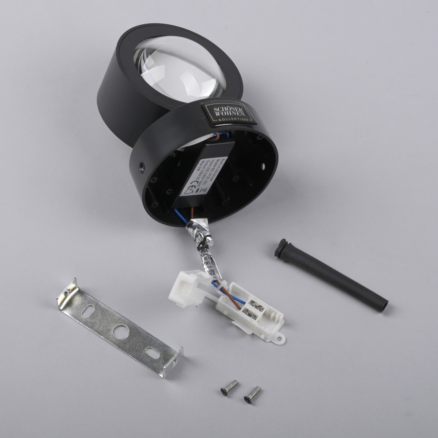 Schöner Wohnen 19331-18 - Aplică LED de perete CHIA 2xLED/2W/230V neagră