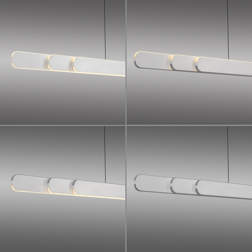 Schöner Wohnen 12577-16 - Lustru LED reglabil suspendat pe cablu ADRIANA ROUND, 2xLED/24W/230V, 2700/3000/3500/4000/5000K, alb