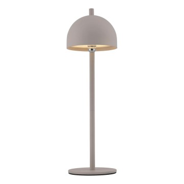 Schöner Wohnen BELLIS 19244-39 - Lampă de masă LED pentru exterior, reglabilă în intensitate, cu control tactil, reîncărcabilă, LED 2,5 W/5 V, 2600 mAh, IP54, gri