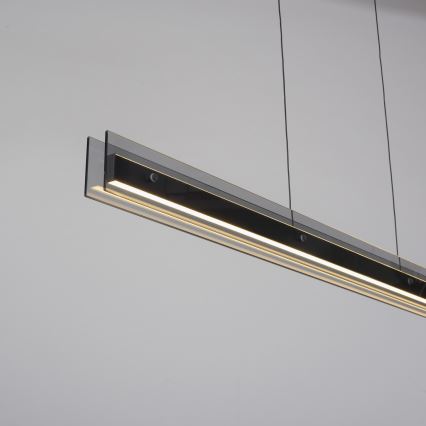 Schöner Wohnen 11316-18 - Lustră LED dimmabilă pe cablu LENA LED/32W/230V 105 cm neagră