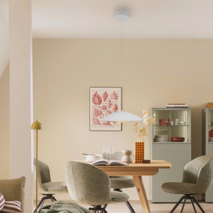 Schöner Wohnen 14606-16 - Lustră LED dimabilă pe cablu LENTE LED/17W/230V Ø 40 cm, alb