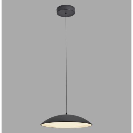Schöner Wohnen 14606-18 - Lampă suspendată pe cablu LENTE, LED dimabil, 17W/230V, diametru 40 cm, negru