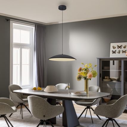 Schöner Wohnen 14607-18 - Lustra suspendată LED dimmabilă pe cablu LENTE, 23W, 230V, Ø 50 cm, negru