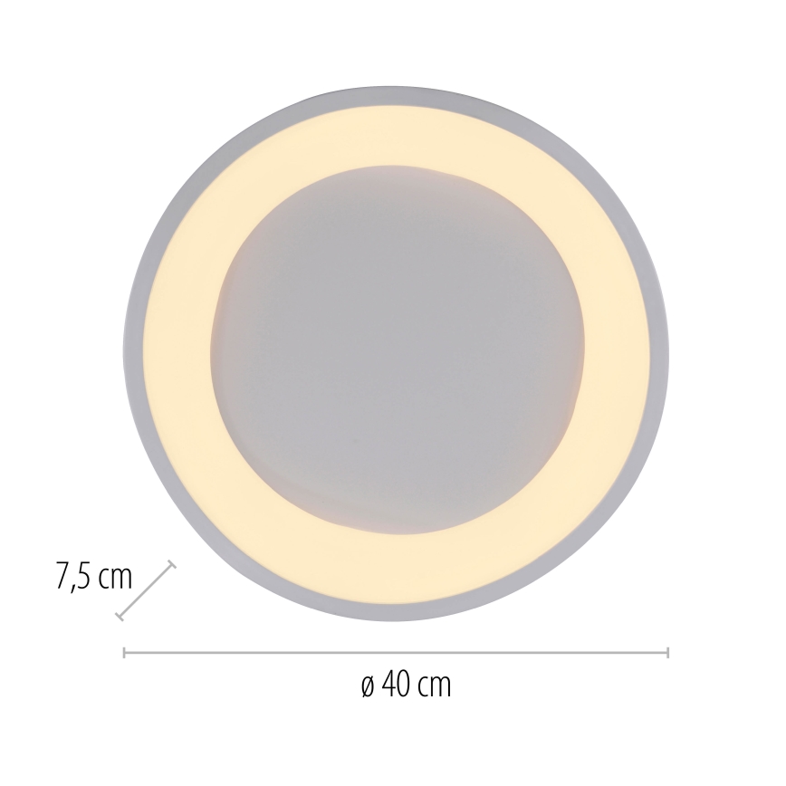 Schöner Wohnen 14233-16 - Plafonieră LED dimabilă MONTA LED/21W/230V, Ø 40 cm, albă