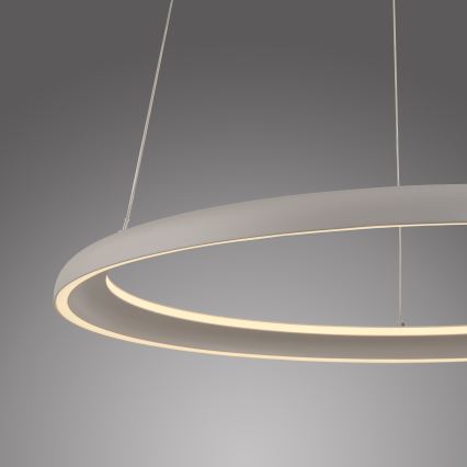 Schöner Wohnen QUILLO 15570-39 - Lustră LED dimabilă suspendată pe cablu, LED/36W/230V, Ø 60 cm, gri