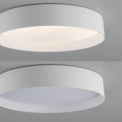 Schöner Wohnen 14594-16 - Plafonieră LED dimabilă TAVOLI, LED 20W, 230V, 2700–6500K, diam. 39 cm, albă, telecomandă inclusă