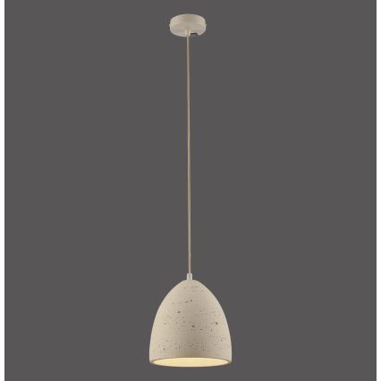 Schöner Wohnen TRAVENTA 12540-42 - Pendul cu cablu, 1xE27/40W/230V, Ø 21 cm, beton