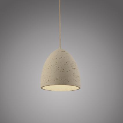 Schöner Wohnen TRAVENTA 12540-42 - Pendul cu cablu, 1xE27/40W/230V, Ø 21 cm, beton