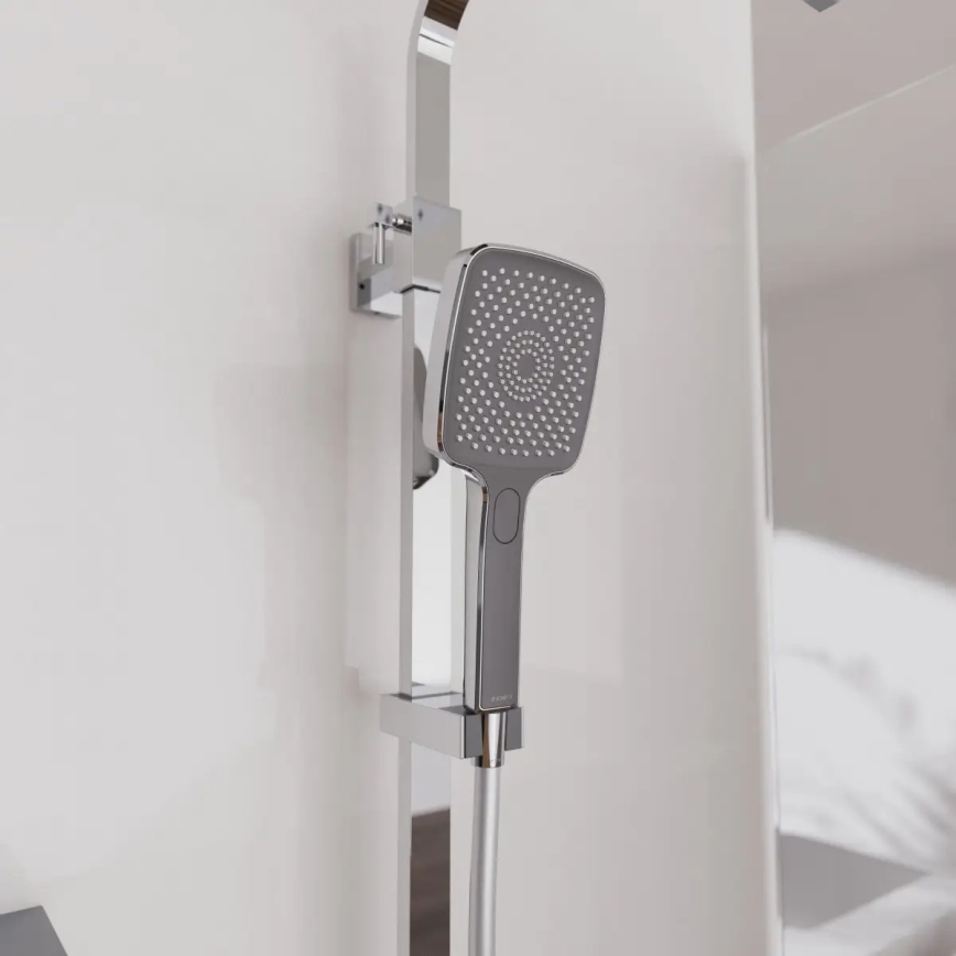 Schütte 60531 - Set de duș OCEAN cu baterie termostatată, crom lucios/antracit