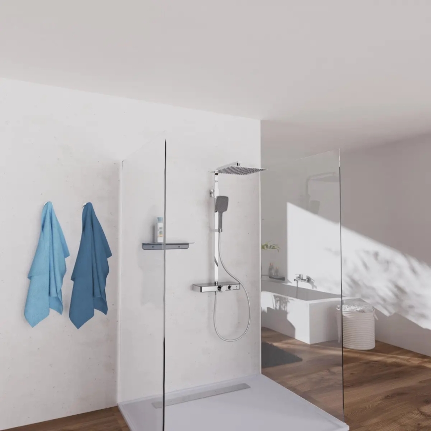 Schütte 60531 - Set de duș OCEAN cu baterie termostatată, crom lucios/antracit