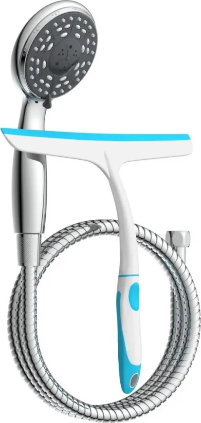 Schütte 64197 - Set de duș crom lucios + racletă pentru sticlă