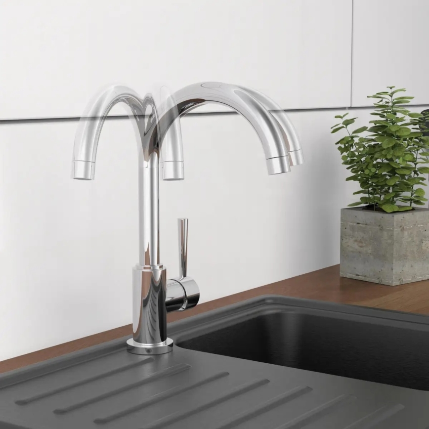 Schütte 79116 - Baterie pentru chiuvetă CORNWALL, crom lucios