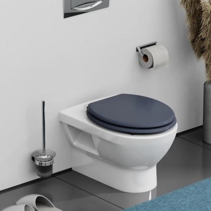 Schütte 80104 - Capac WC SPIRIT Antracit, SoftClose, din MDF