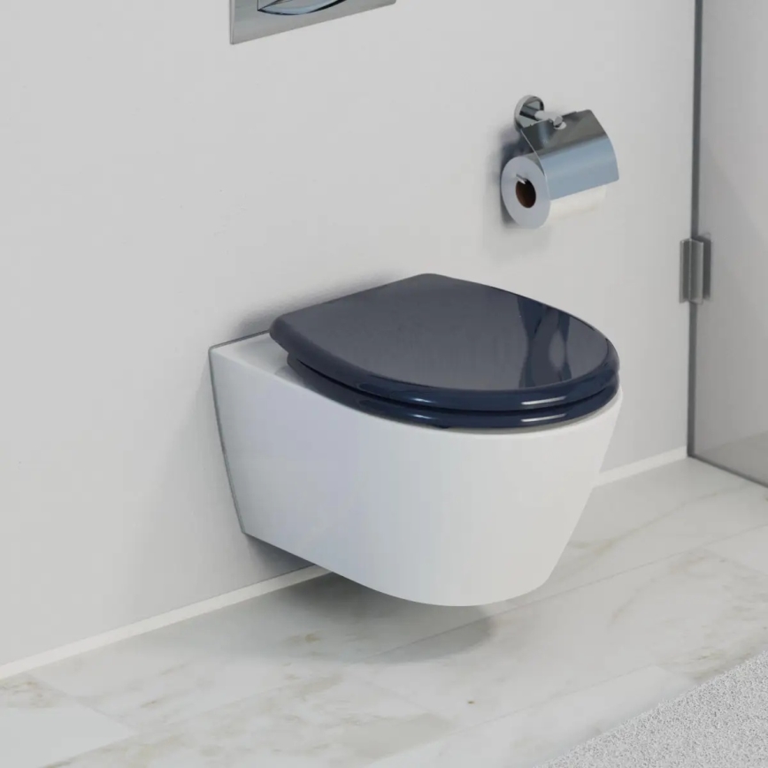 Schütte 82304-A - Capac WC Antracit cu sistem SoftClose, din duroplast