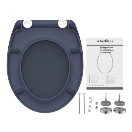 Schütte 82304-A - Capac WC Antracit cu sistem SoftClose, din duroplast