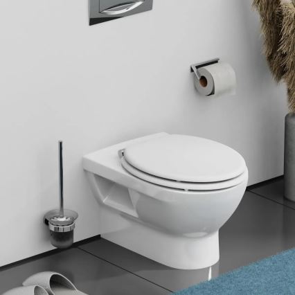 Schütte 84100-A - Capac WC cu închidere lentă SoftClose, din MDF, alb